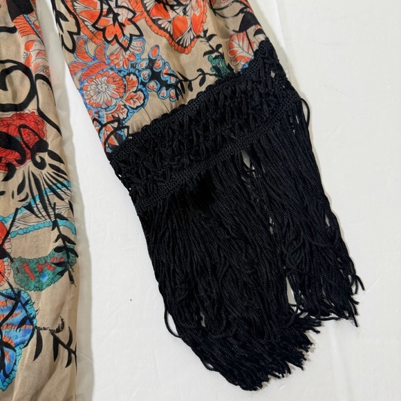 Sans Souci Sheer Kimono Fringe - Picture 5 of 7